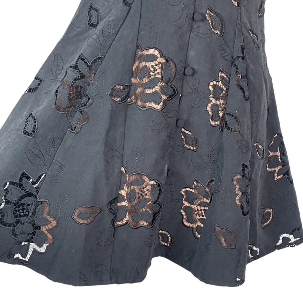 NWT For Love & Lemons Renee Mini Dress Black-XS RRP $242 - Picture 9 of 16